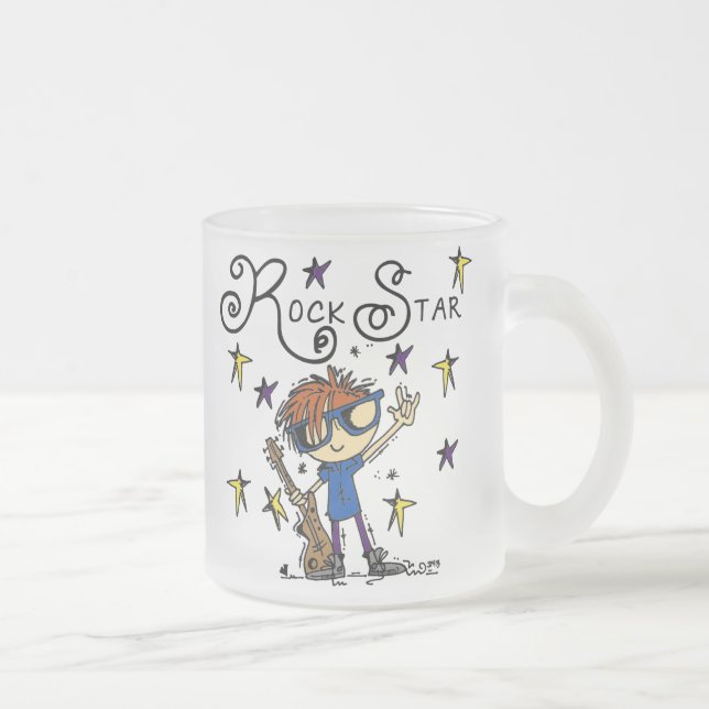 Tasse Givré Vedette du rock rousse de garçon (Droit)
