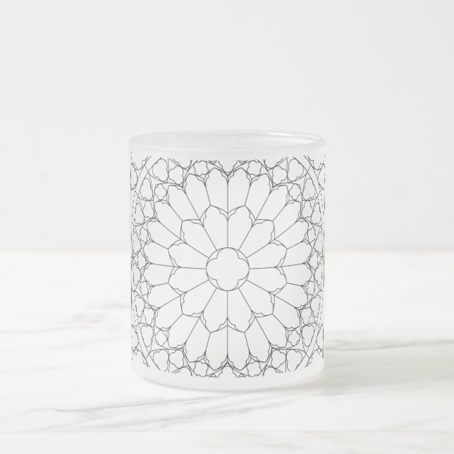 Tasse Givré Verre de couleur rose (Centre)