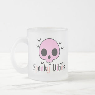 Tasse Givré Vibes éffrayantes - Halloween crâne et chauve-sour