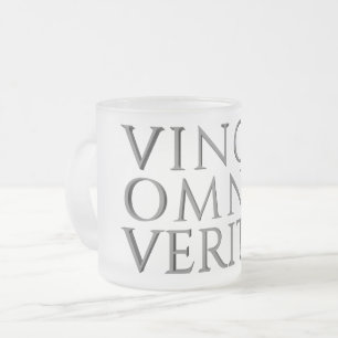Tasse Givré VINCIT OMNIA VERITAS - Café en verre glacé clair