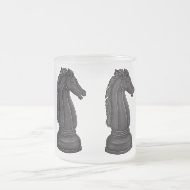 Tasse Givré Vintage morceau d'échecs noir (Centre)