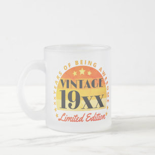Tasse Givré Vintage personnalisé Edition limitée Anniversaire