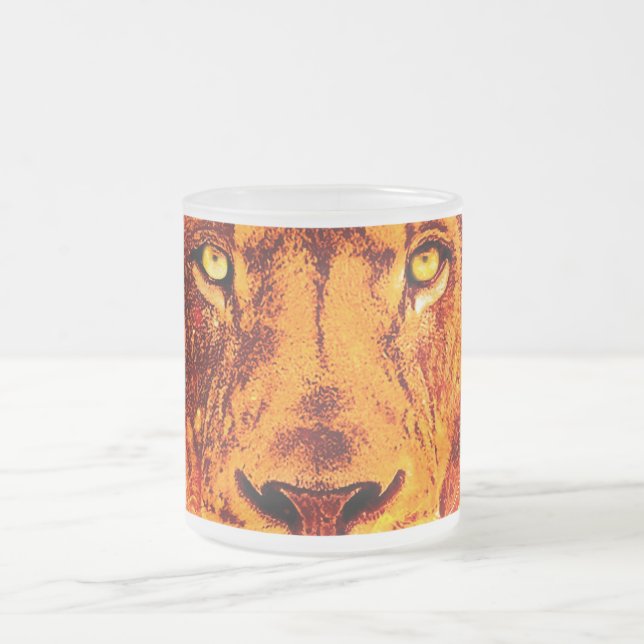 Tasse Givré Visage du lion flamboyant (Centre)