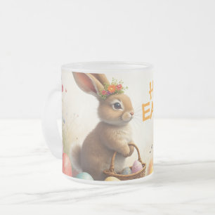 Tasse Givré Vœux de printemps du lapin de Pâques