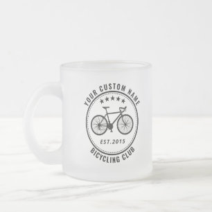 Tasse Givré Votre club de vélos ou votre nom d'emplacement per