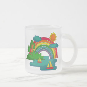 Tasse Givré Voyage en bateau sous les nuages du soleil et l'ar