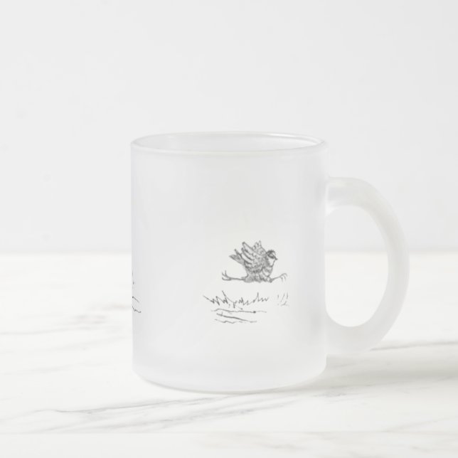 Tasse Givré Weimaraner chassant un oiseau (Droit)