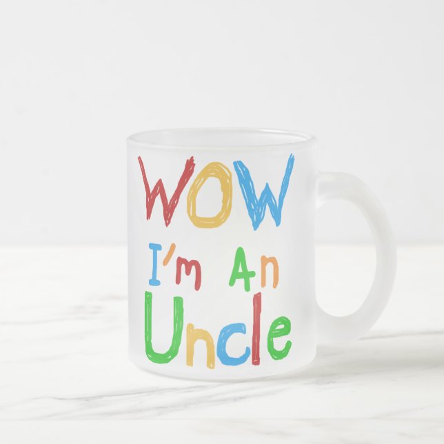 Tasse Givré WOW Je suis un T-shirt Oncle et des GIfts (Droit)