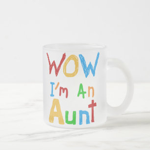 Tasse Givré WOW Je suis une tante T-shirts et cadeaux