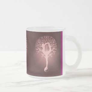 Tasse Givré Yang de Yin, arbre de la vie, yoga, harmonie