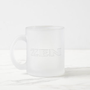 Tasse Givré Zen blanc ligne blanche blanc givré muqueuse