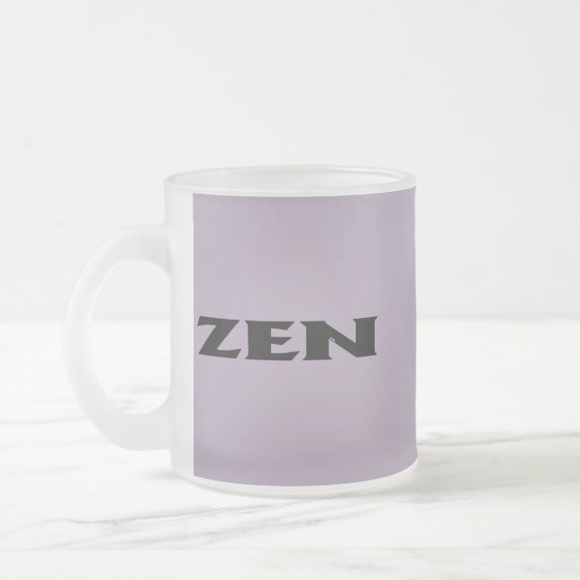 Tasse Givré Zen noir gris givré (Gauche)