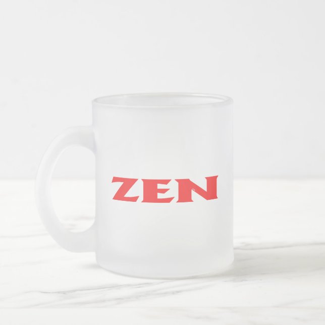 Tasse Givré Zen rouge givré (Gauche)