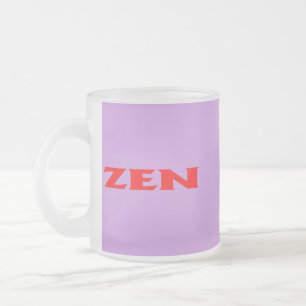 Tasse Givré Zen rouge lilas givré muqueuse