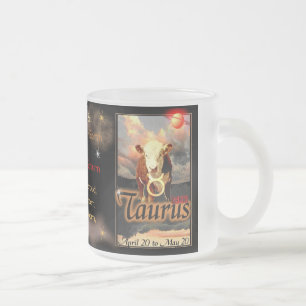 Tasse Givré Zodiaque de Taureau petit verre