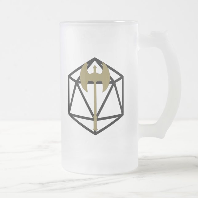 Tasse givrée inspirée barbare de D&D (Droit)