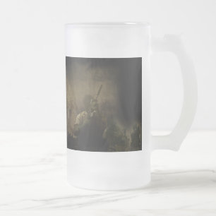 Tasse givrée noire d'uF