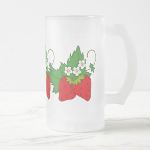 Tasse givrée par amusement de fruit de fraise