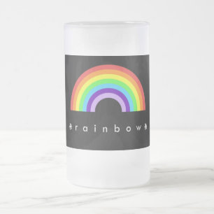 Tasse givrée par arc-en-ciel