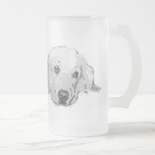 Tasse givrée par chien de golden retriever (Droit)