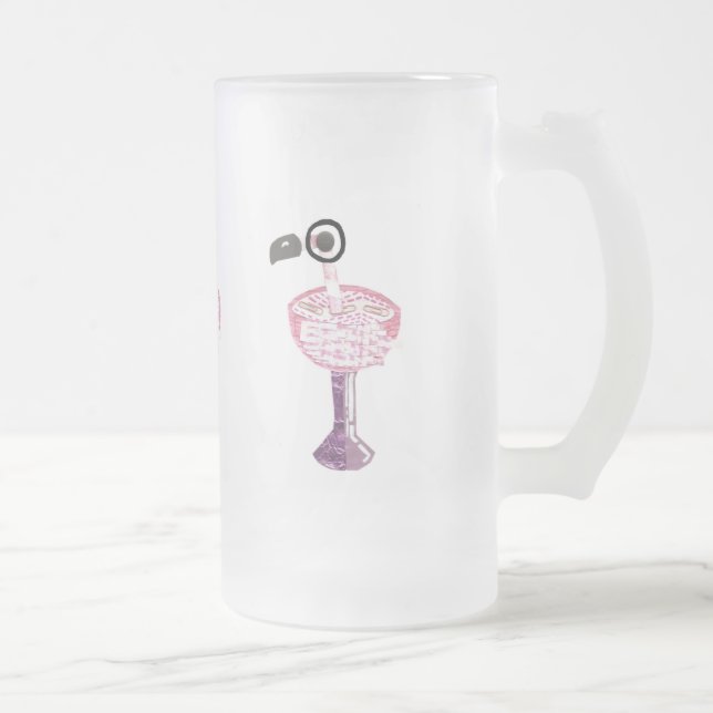 Tasse givrée par cocktail de Flamant rose (Droit)