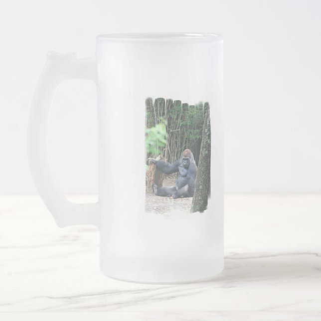 Tasse givrée par gorille se reposante de (Gauche)