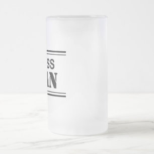 Tasse givrée par homme de patron