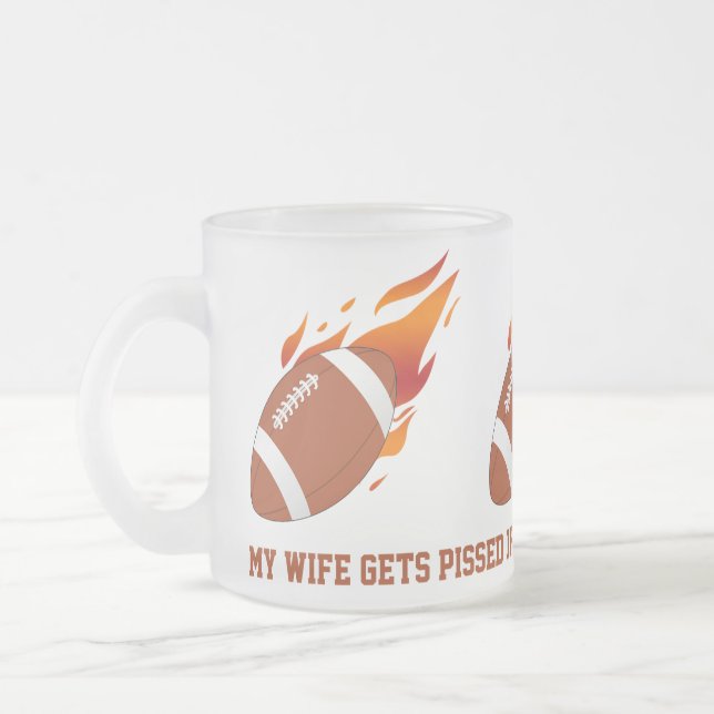 Tasse givrée par satire du football (Gauche)