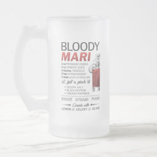 Tasse givrée sanglante de Mary - 16oz