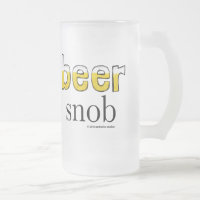 Tasse givrée snob de bière