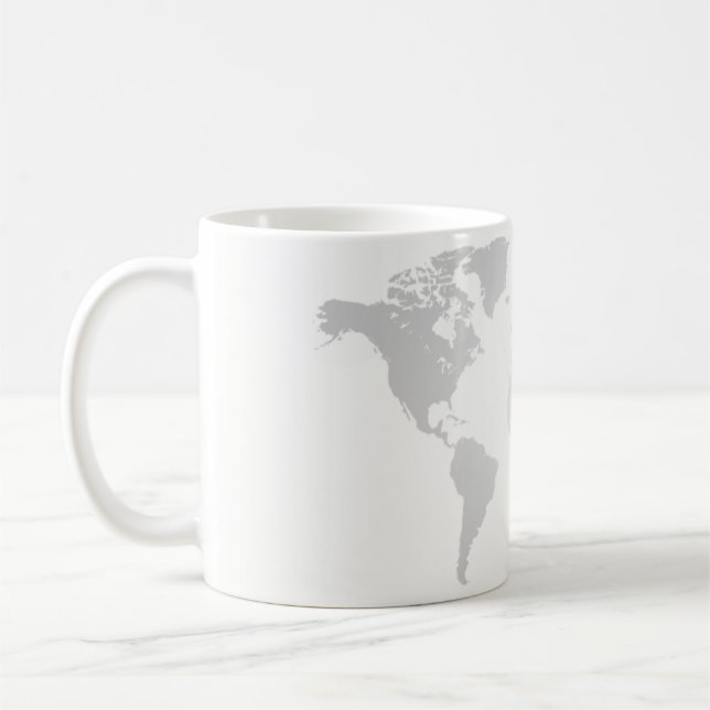 Tasse - globe, carte du monde (Gauche)