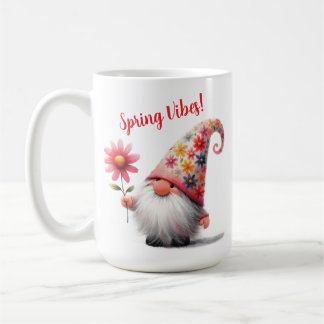 Tasse Gnome Vibrations de Printemps