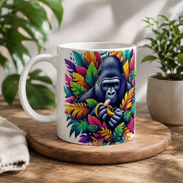 Tasse Gorille Sauvagement Cool (Wildly Cool Gorilla Mug)