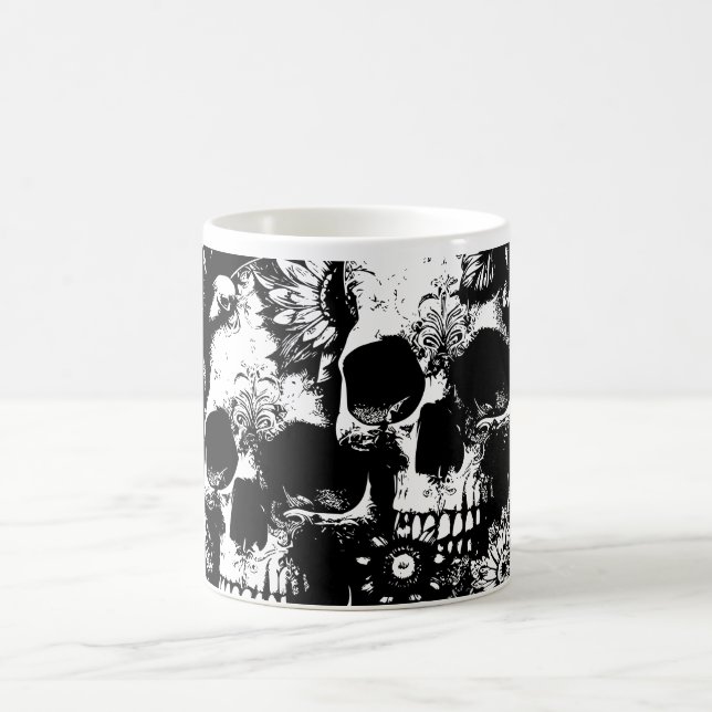 Tasse Gothic Bloom – Une Fusion Élégante et Sombre (Centre)