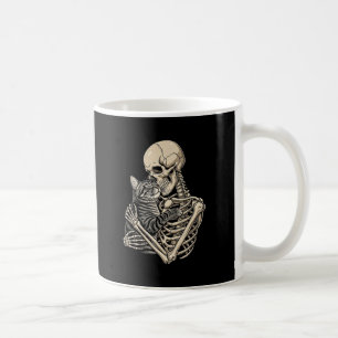 Tasse gothique d'amour - Chat roux serré par un sq