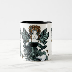 Tasse gothique de fée de papillon de couture de