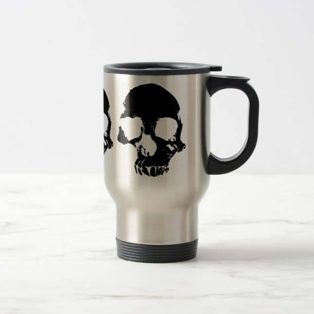 Tasse gothique de voyage de cool effrayant de (Droit)