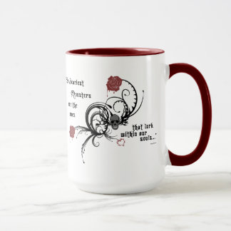 Tasse gothique effrayante de citation d'Edgar