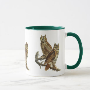 Tasse : Grand hibou à cornes par John James