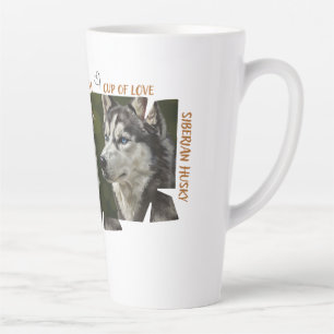 Tasse grande latte Chien Amour de l'Amour