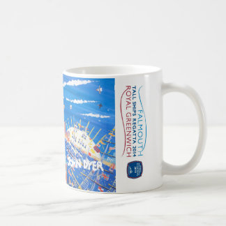 Tasse grande royale d'art de régate de bateaux de