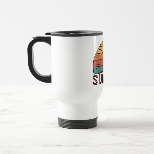 Tasse graphique à l'horizon du coucher de soleil r (Gauche)