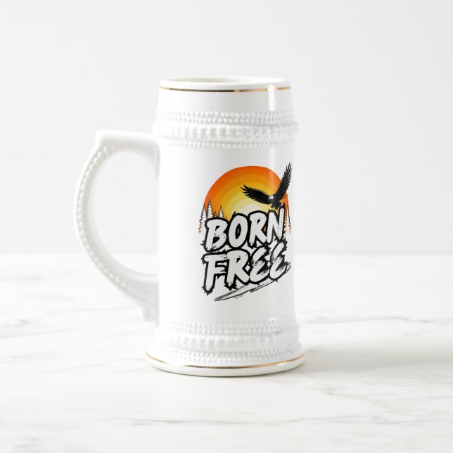Tasse Graphique Aigle Libre Né (Gauche)