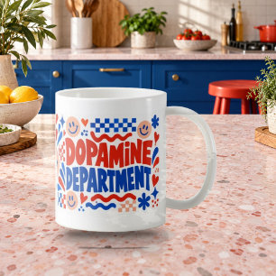 Tasse graphique audacieuse du département Dopamine