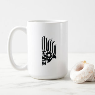 Tasse graphique avec un masque traditionnel Sri La
