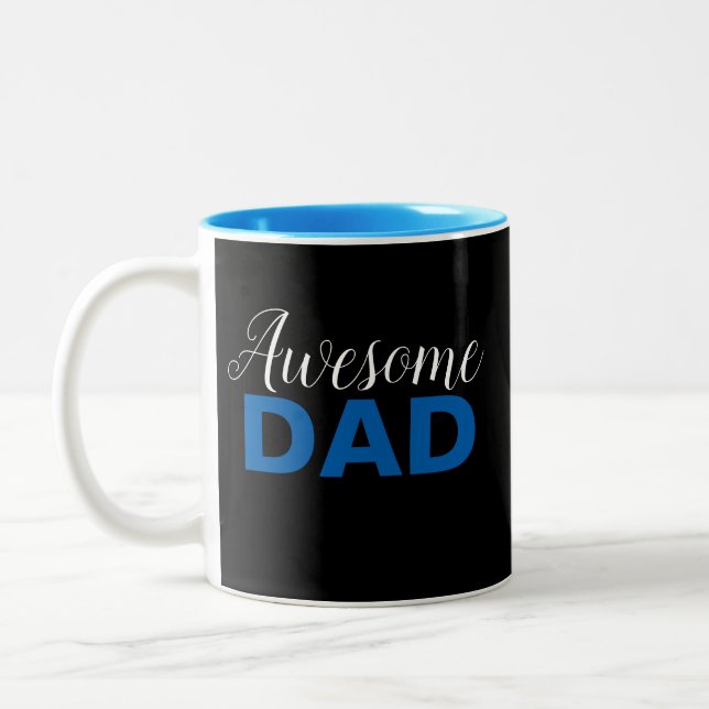Tasse graphique de cool impressionnant de papa, (Gauche)