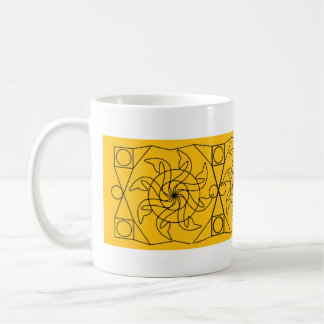 Tasse - Graphique de roue à aubes sur orange