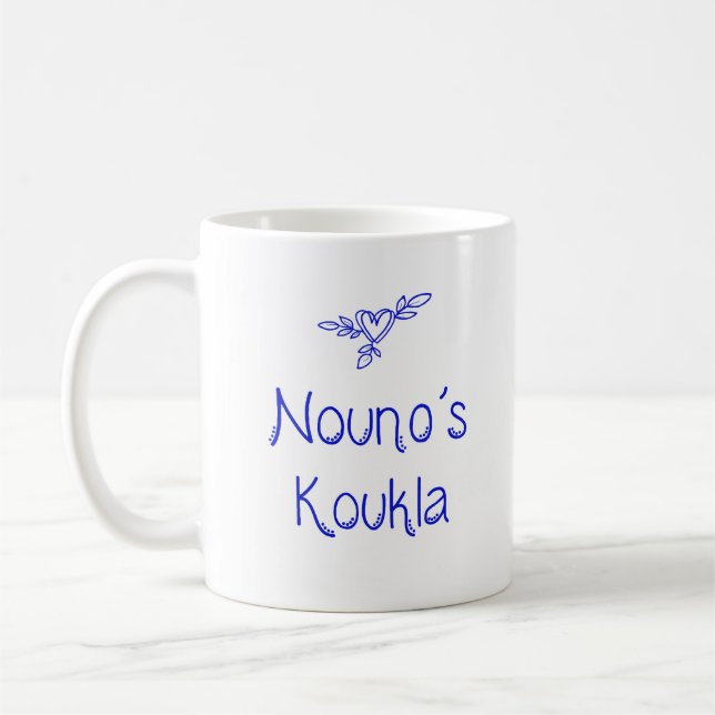 Tasse grecque Nouno's Koukla "Poupée du Parrain" (Gauche)