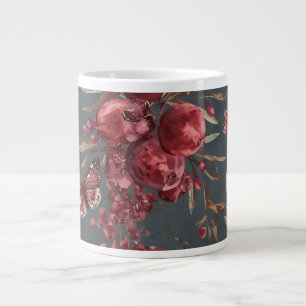 Tasse Grenade & Olive Impression Botanique Rouge