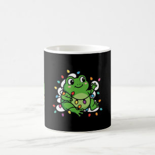 Tasse Grenouille avec Guirlandes de Noël Mignonne